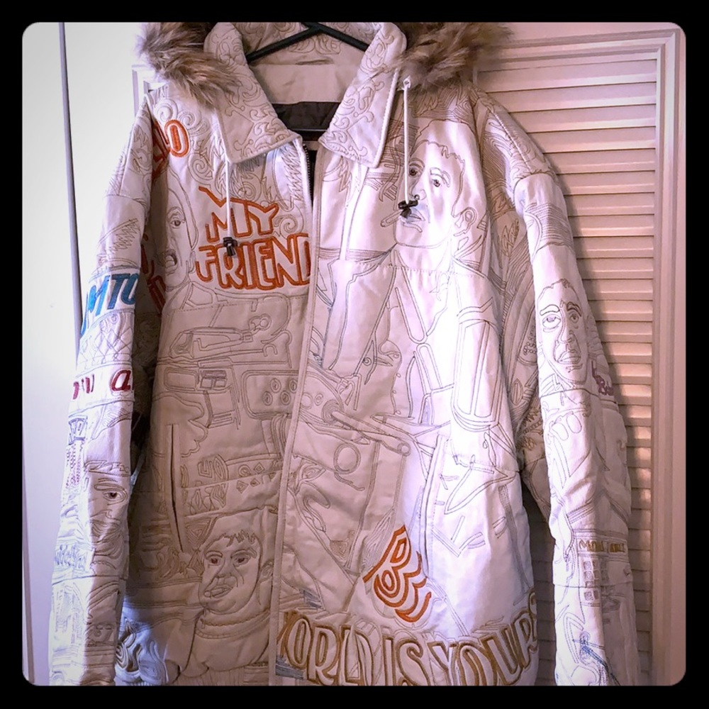*LIKE NEW* RARE SCARFACE LEATHER  (removable hood)